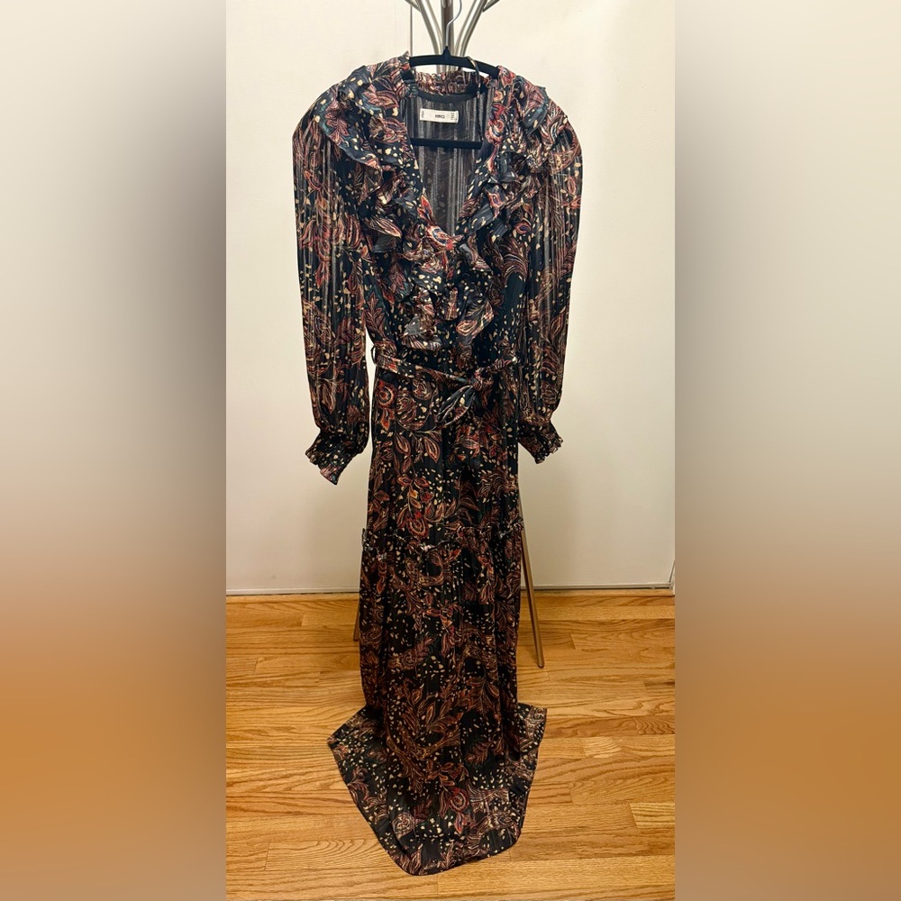 Mango Bohemian Paisley Maxi Dress